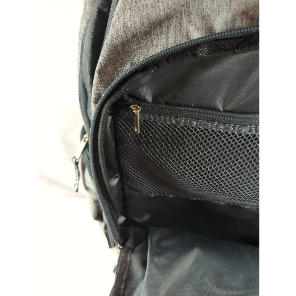 Eastsport Expandable Backpack Unisex Gray And Black